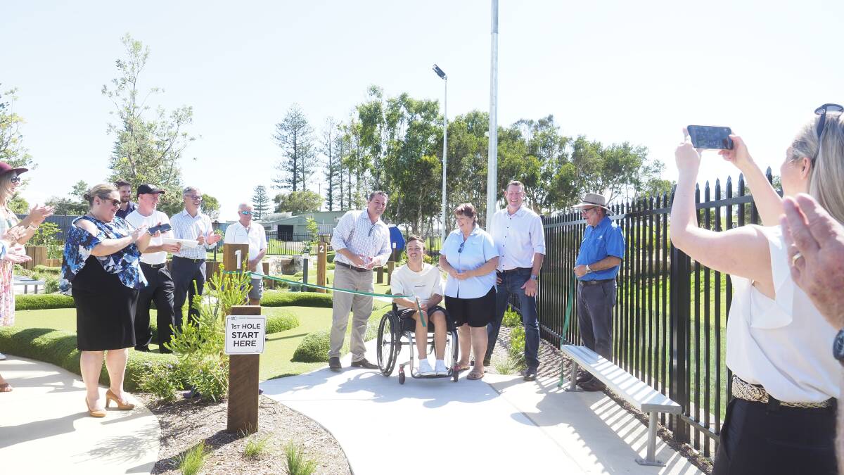 Mini golf opening ceremony at Crescent Head Country Club (CHCC). Picture supplied CHCC