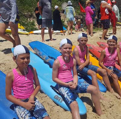 FUN IN THE SUN: Nippers from the South West Rocks Surf Life Saving Club enjoy the atmosphere at last weekend's carnival at Scotts Head Macksville. The club finished third on the overall points table.