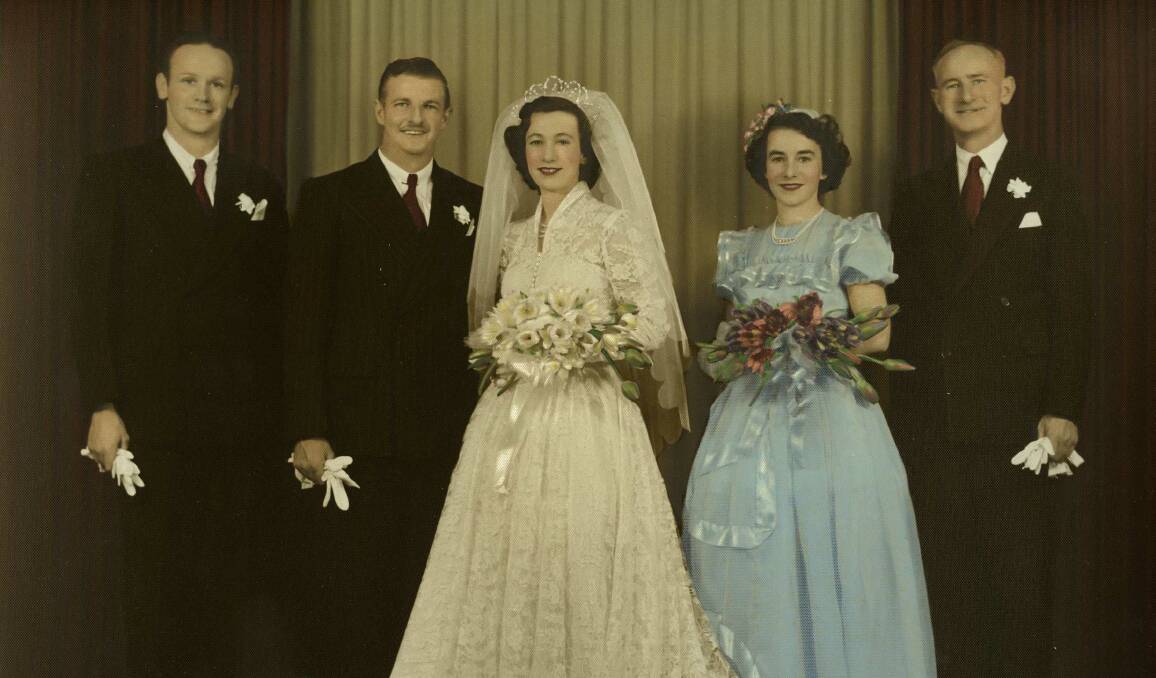 MEMORABLE DAY: The wedding of Slim Dusty and Joy McKean.