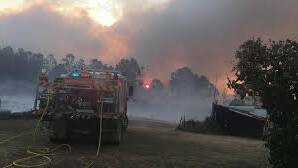 SMOKEY: Fire authorities had an 5am start on Tuesday morning when they were called to a fire on Settler's Way off Crescent Head Rd.