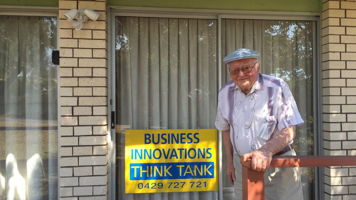 COMMUNITY-MINDED: As his 90th birthday draws close, David Fry, is still thinking of ways to improve life in the Macleay Valley. To be a part of Mr Fry's 'Business Innovations Think Tank' contact 0429 727 721.