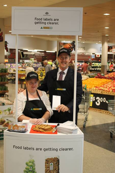 Local MP Luke Hartsuyker was onsite in a supermarket to explain to shoppers how the new Country of Origin Labelling (CoOL) requirements will roll out