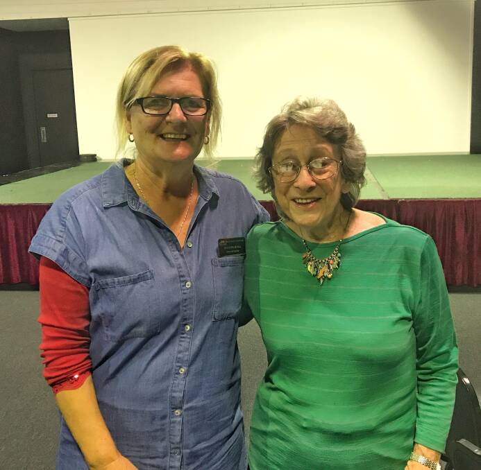 Joy McKean and volunteer Sandra Bull at the Slim Dusty Centre where volunteers are treasured