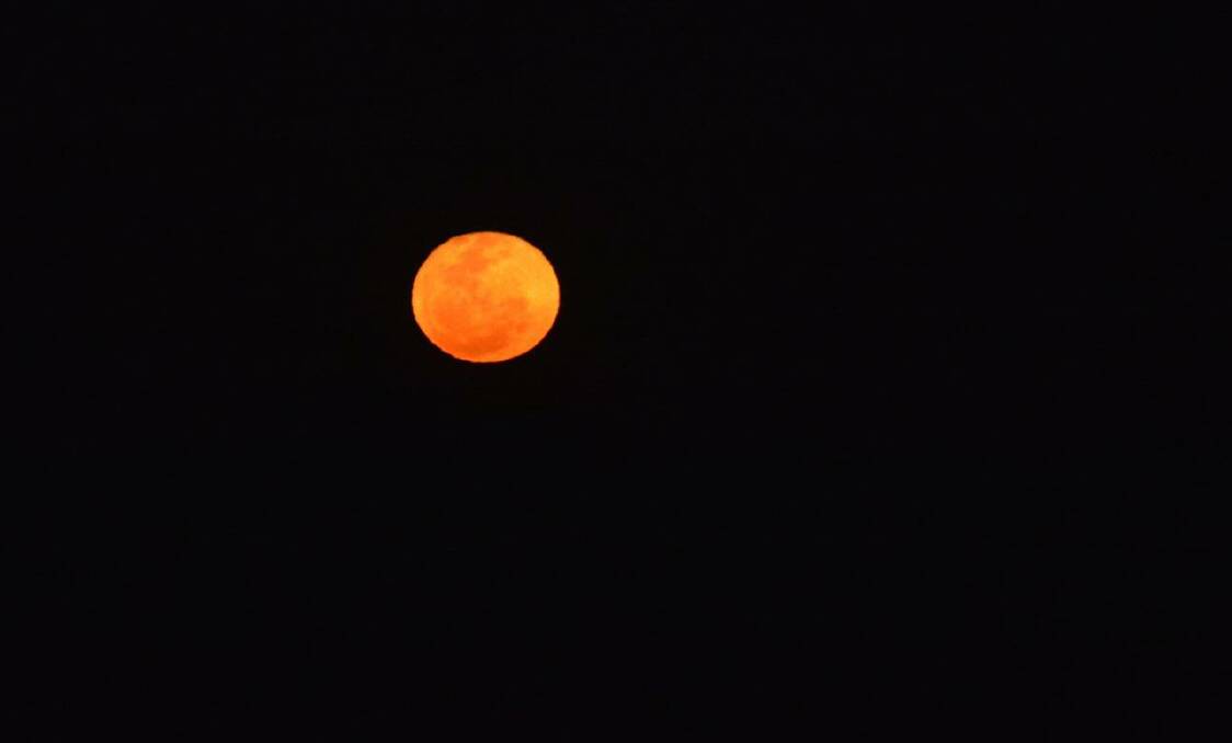 The Clybucca fire has led to some stunning views of the full moon