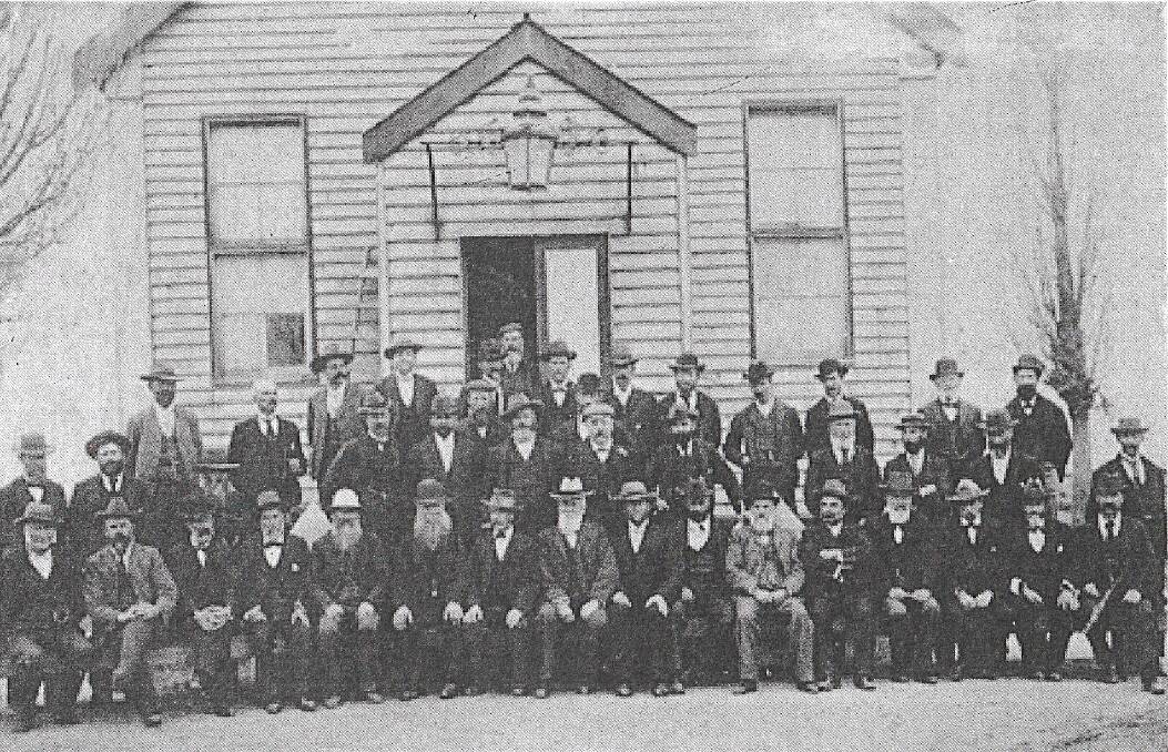Delegates of the North Coast Railway League Conference held at Kempsey on July 24, 1901. Copies of the photographs are available from the Macleay River Historical Society, phone 6562-7572.