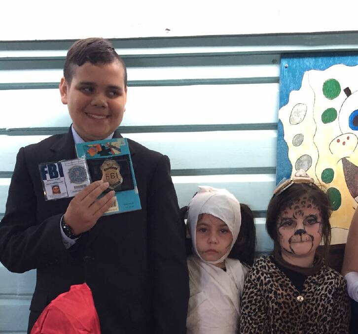 Secret agent Anslem,  Ciara the mummy and Cherry the leopard were all winners of 'best dressed' for book week.
