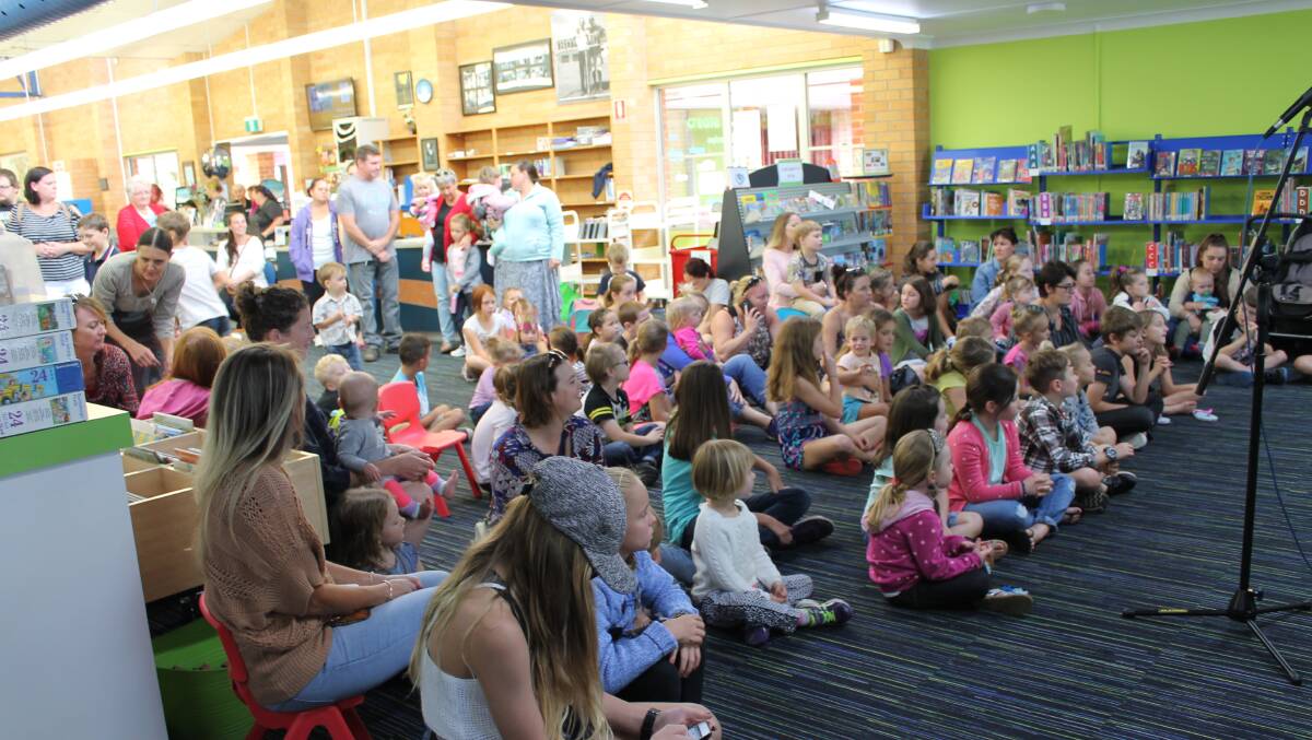 Holiday education: Kids who attended Kempsey Shire Library on Wednesday, April 19 were able to learn about native creatures and the stories surrounding them. 