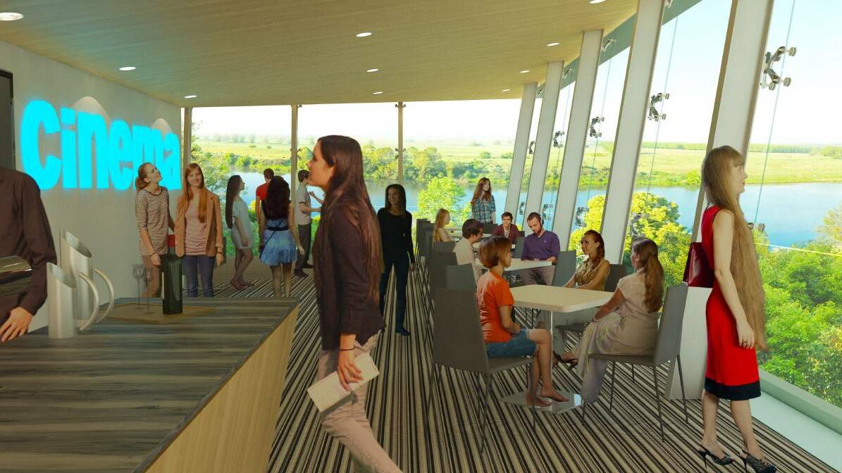 Agreement: An artist's impression of the cinema complex. Construction is expected to start in mid-July.