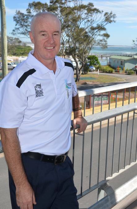 Crescent Head Country Club CEO Colan Ryan, pictured before Sunday's community presentation at the club. 