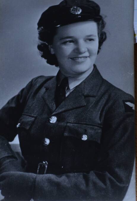 Margaret during her time in the Royal Air Force. 
