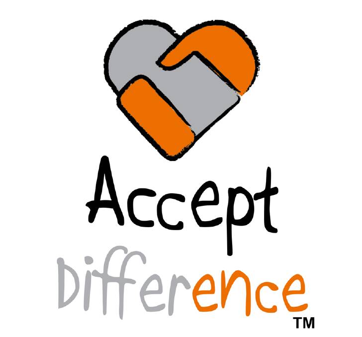 The Accept Difference campaign logo. 