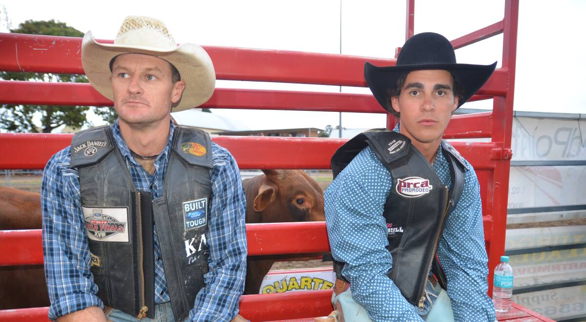HATS OFF TO: These bull riders will compete in the Farley Bros charity bull riding event at the Kempsey Showground on December 3. Family passes for two adults plus two children cost $70.