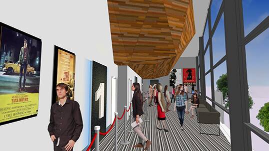 A designers impression of what the Kempsey Cinema would look like from the inside.
