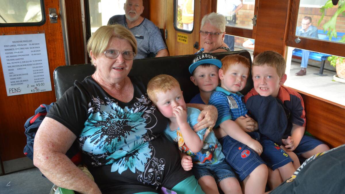 FULL STEAM AHEAD: Passengers got to sit back, relax and experience a ride on the old-fashioned train. Photo: Penny Tamblyn.