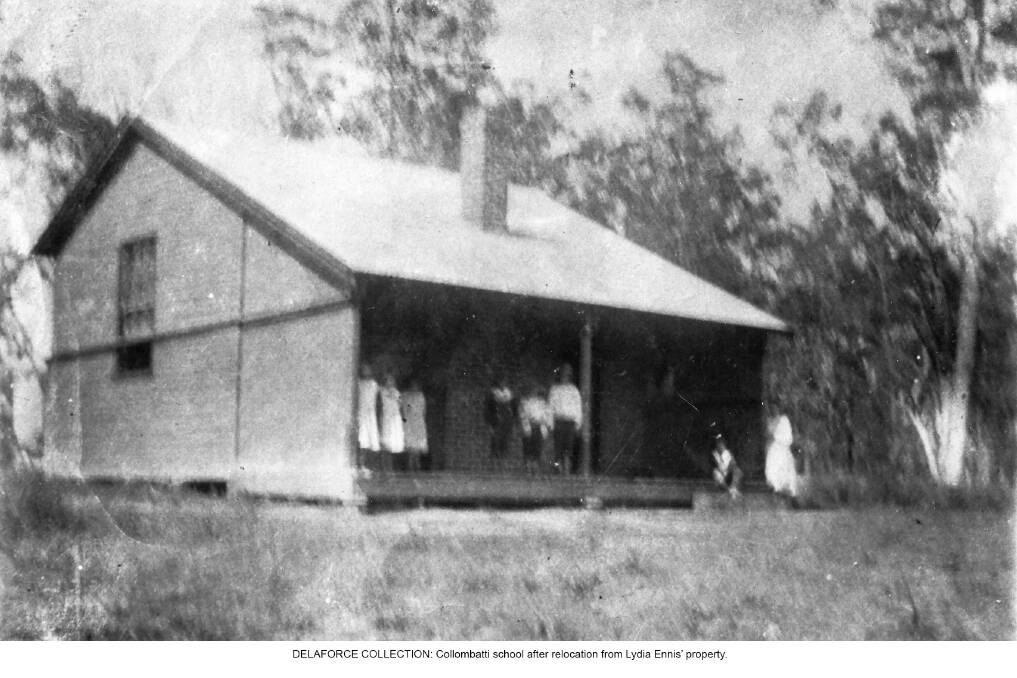 DELAFORCE COLLECTION: Collombatti school after relocation from Lydia Ennis’ property.