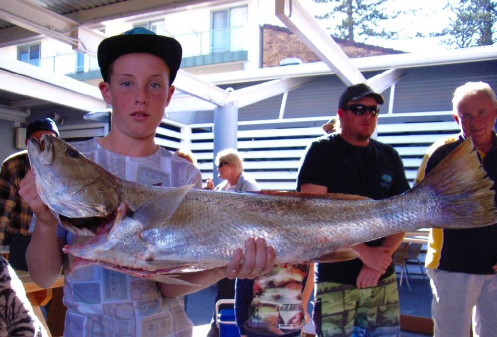  Riley Gordon with his 1.020kg Mulloway which he caught outside in the open ocean. There were 102 nominations for the competition, which included 21 juniors.