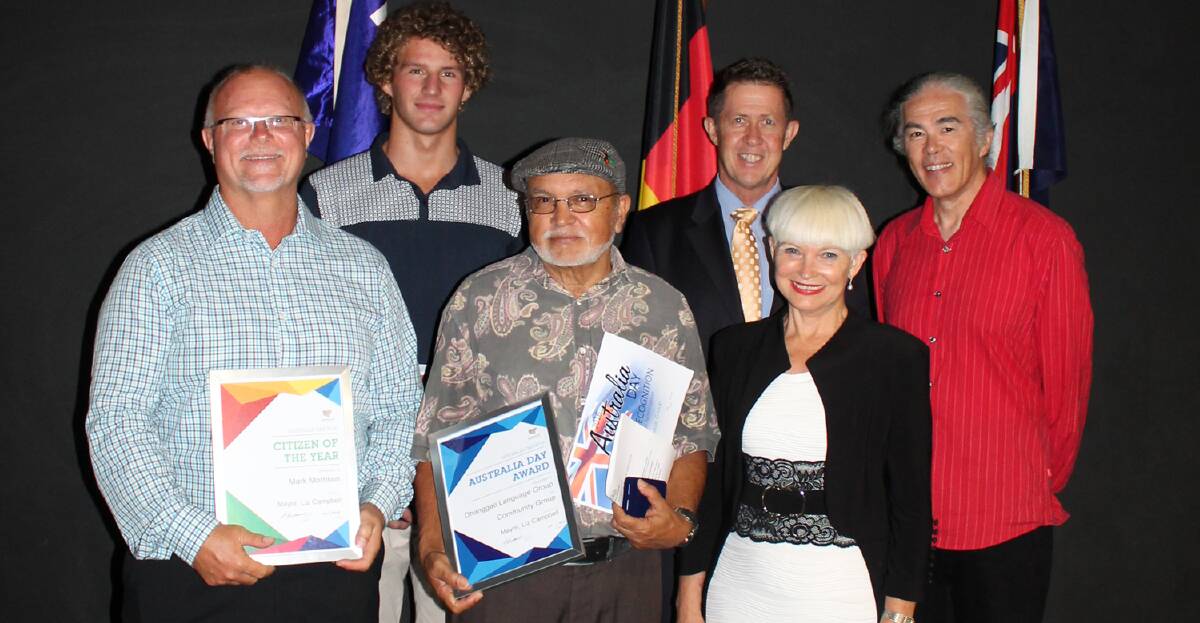 The 2016 Australia Day award recipients with mayor Liz Campbell