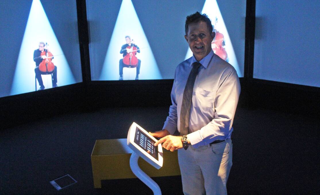 Until August 30: Luke Hartsuyker MP was very impressed with the quality and innovation of the interactive Australian Chamber Orchestra exhibit at the Slim Dusty Centre.