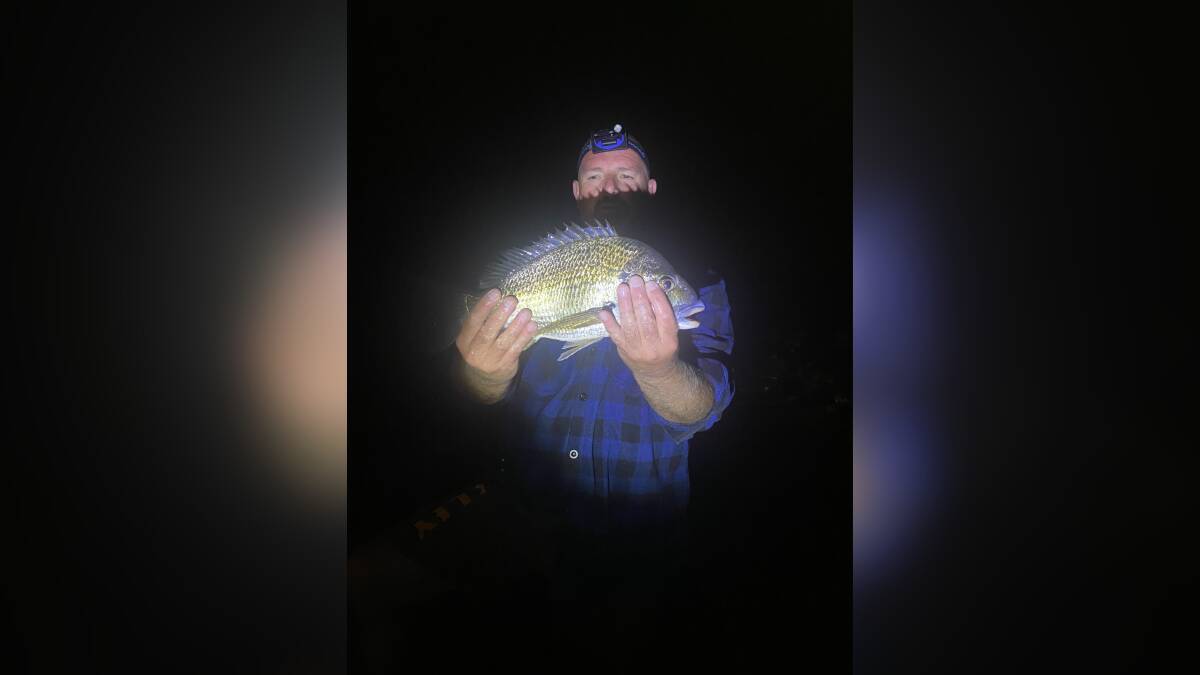 Kamahl Hutchen better known as Hutch; he recently caught a great bream at night in the Hastings River. Picture, supplied