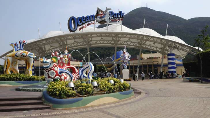 Marine theme: Ocean Park on the southern side of Hong Kong Island.
