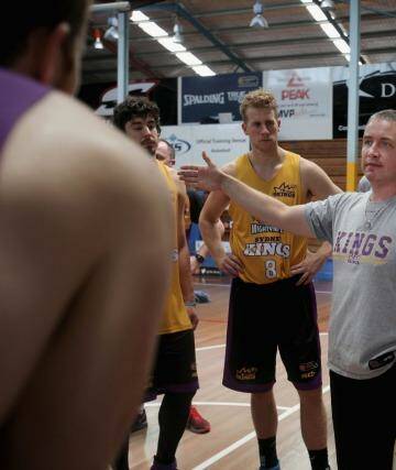 Tough initiation: Damian Cotter has seen it all during his first year as Kings coach. Photo: Fiona Morris