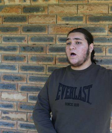 Raban Alou, whose Wentwothville home was raided. "They said it was something to do with terrorist activity. I was like, relax." Photo: Geoff Jones