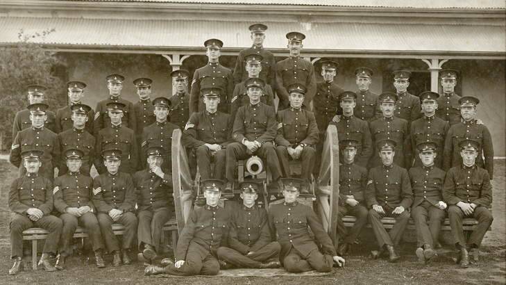 THE FIRST: The men of the first graduating class (1914) of Royal Military College Duntroon. Photo: Image used with the permission o