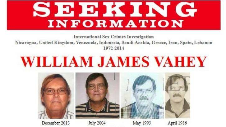 The FBI is seeking the public'??s assistance to identify alleged victims of a suspected international child predator, William James Vahey, 64, who worked in private schools in nine countries, beginning in 1972. Photo: FBI