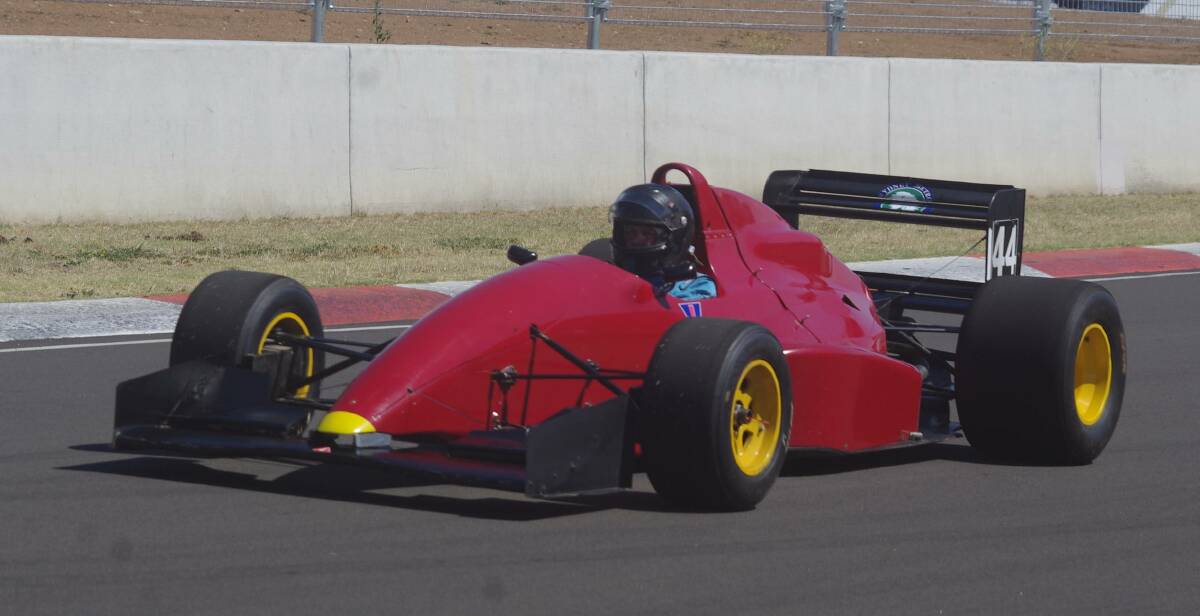 Mt Cooperabung record holder Doug Barry is tossing up whether to drive his ex-Craig Lowndes Reynard Formula Holden (pictured) or his Lola F3000 this weekend. The Lola was damaged in a 235 km/h crash at Mt Panorama last month