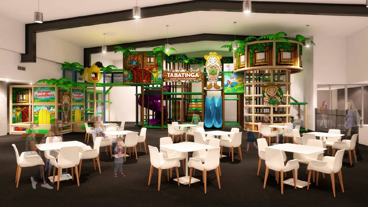 Modern entertainment: an artist’s impression of the family fun centre to be installed in the Kemspey-Macleay RSL Club. The centre will also feature a cafe,
dodgem cars and party rooms, and is part of a range of improvements being made to the club