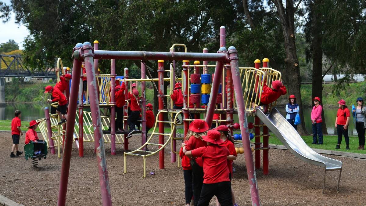 The Riverside Park playground in Kempsey will receive a refurbishment which will include a 25m double flying fox and a water play area 