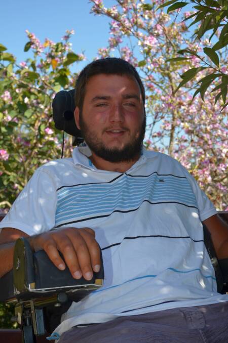Dylan Welch has been a quadriplegic since the age of 15 after an accident that partially severed his spine 
