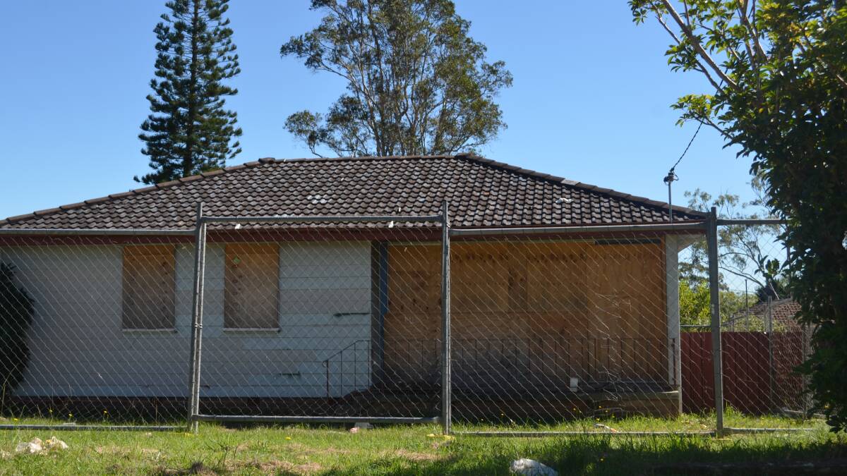Causing concern: a boarded up house in Kempsey 