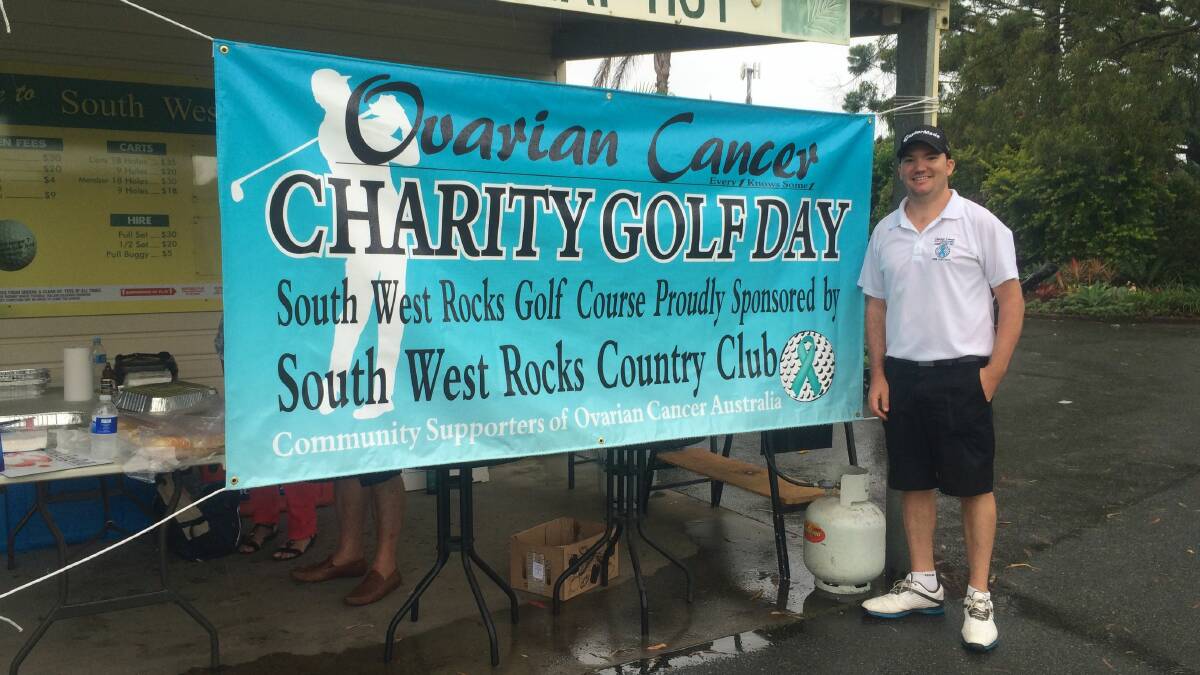 Jason Bear is the organiser of the South West Rocks Ovarian Cancer charity golf day which is played in memory of his cousin, Kylie Bear 