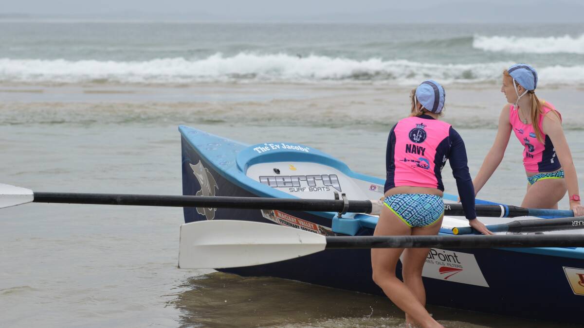 Rough ride: Kempsey-Crescent Head Surf Clubs new boat the ‘Ev’ had some success at the Coffs Harbour Craft Carnival on the weekend however the ‘Moz’got knocked over after a big nose dive 