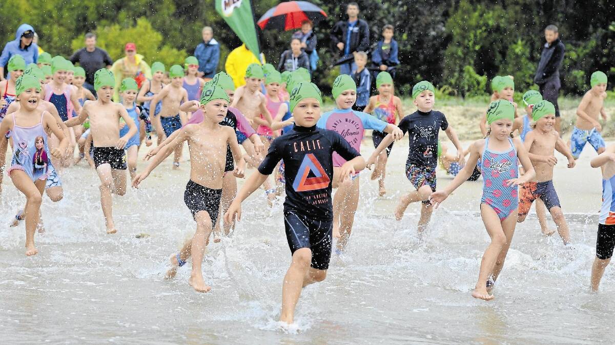More than 100 kids aged from 5 to 15 are expected to compete in the Nestle Mini Tri serieson Saturday 