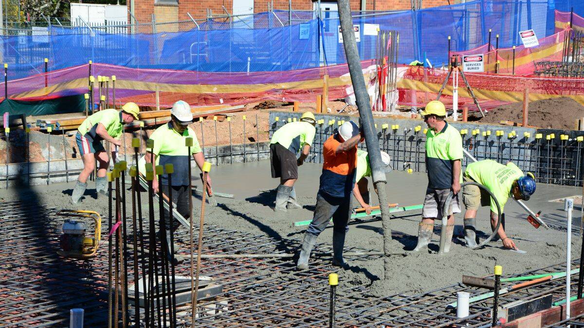 Concrete pour lays foundations for Kempsey's hospital upgrade