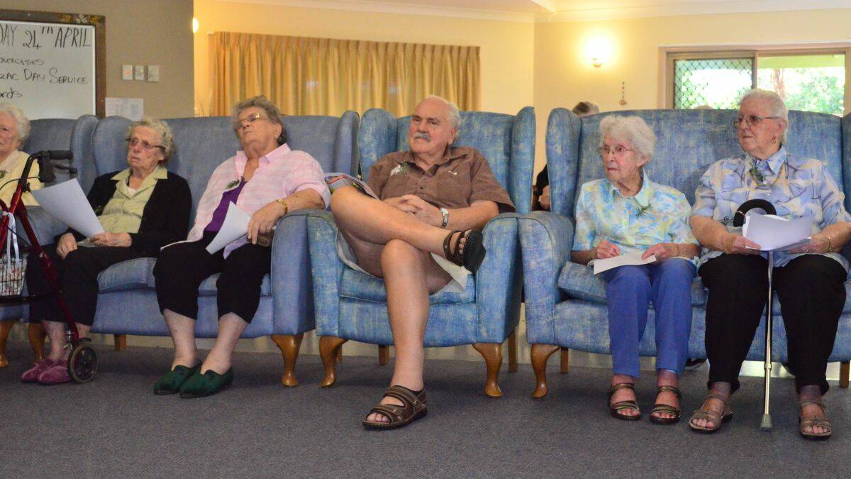 New initiative: this was the first time the Kempsey-Macleay RSL Sub-branch had conducted Anzac Day services at local aged care facilities.