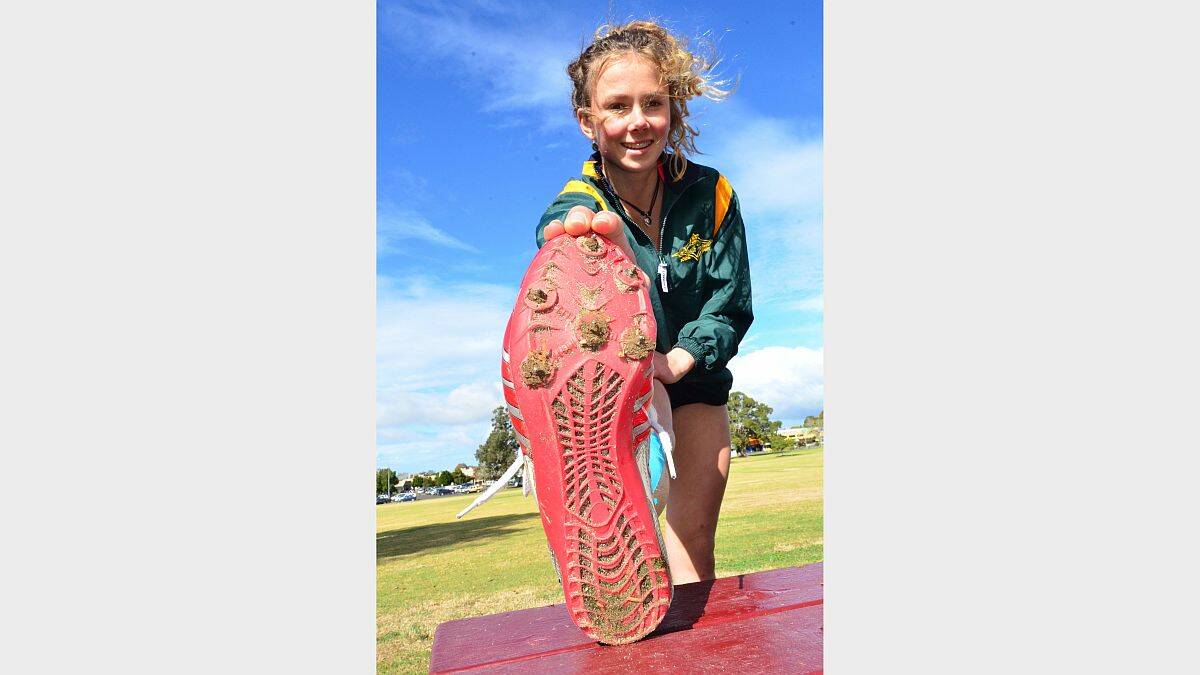 Best foot forward: teenager Hannah Sawyer has set her sights on the 2018 Commonwealth Games, to be held at the Gold Coast.