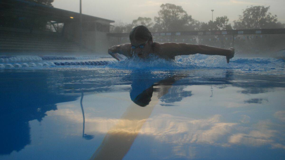 Super 'fly guy: Thurgood will compete in the 200m butterfly and 400m freestyle at the National Age Swimming Championships.