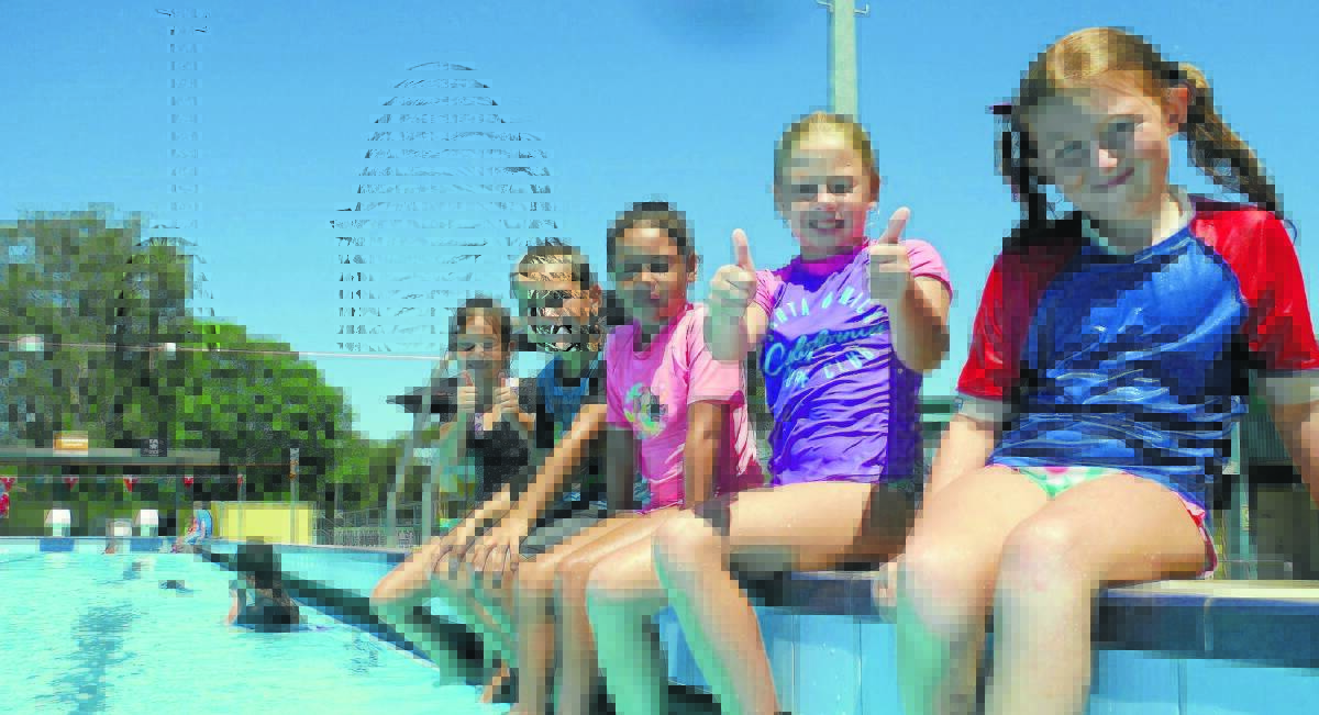 Stuarts Point Public School students give their swimming lessons the thumbs up