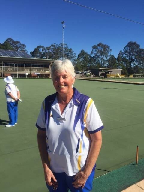 Winner: Joy Vibert was victorious at the Kempsey Heights Bowling Club ladies consistency event in early August. Photo: Supplied.