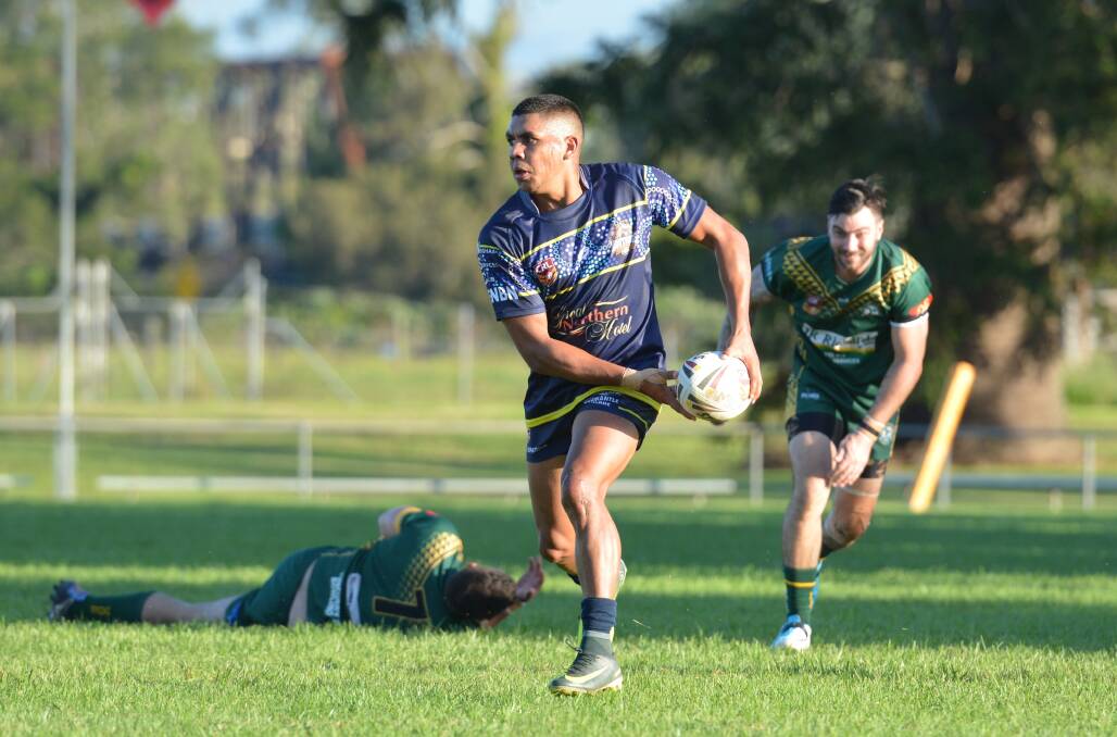 Stephan Blair competing for the Macleay Valley Mustangs.