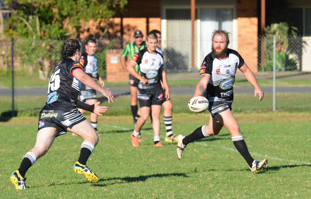 Try scorer: Luke Dufty crossed for the opening try of the match in the Magpies 46-22 victory over the Shamrocks on Saturday. Photo: Penny Tamblyn.