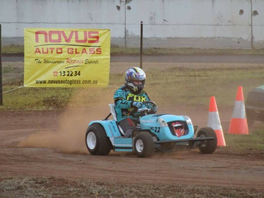 Speedsters: Midcoast Mower Racing Club had three competitors at the  All Australian Mower Racing Championships. Photo: Andrew McLean Photography.