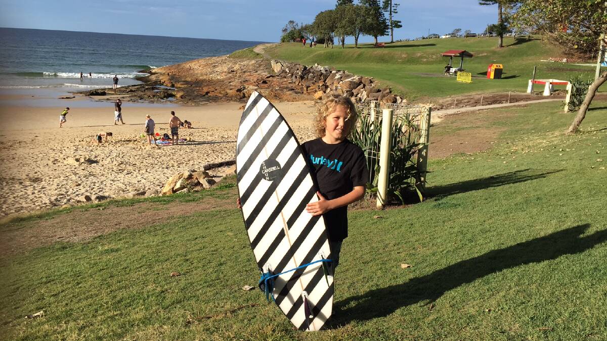 Zeb Fairhust will compete in a surfing competition in Sydney next week.