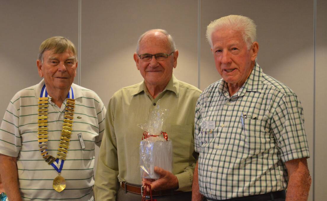 Lifetime member: Aubrey Griffen was honoured at the recent Probus Club monthly meeting for his 12 years of hard work. Photo: Callum McGregor.