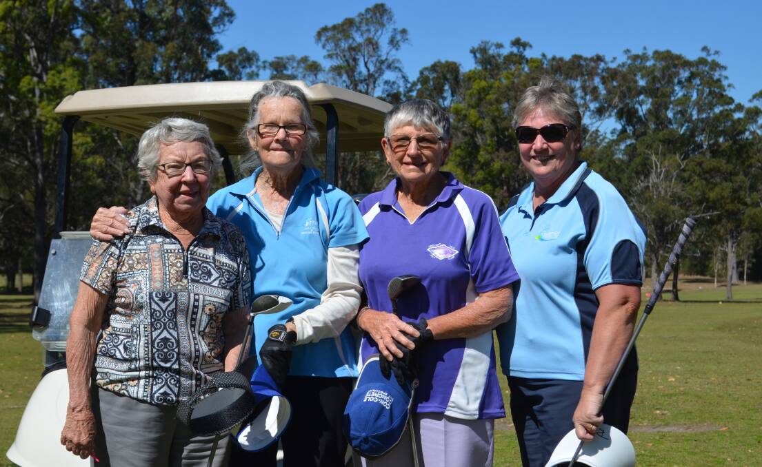 Smiles: Competitors at the Kempsey Golf Club's Ladies Open day earlier this year. Photo: Callum McGregor.