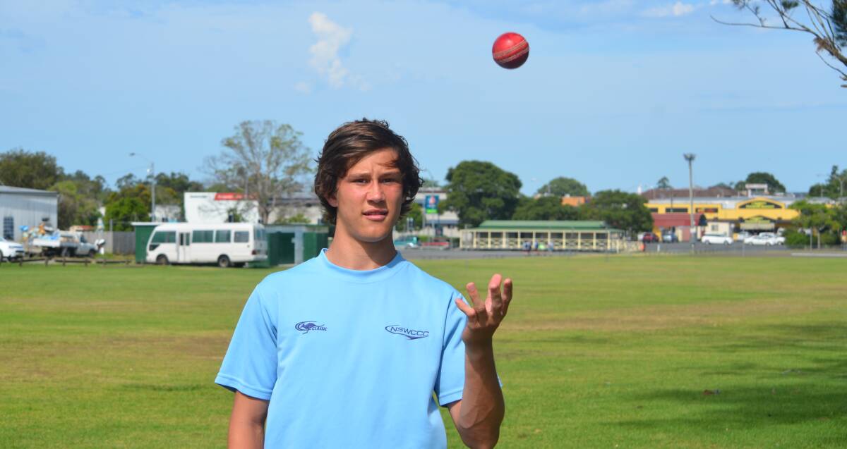 Bowling pace: St Paul's College student Kaine Parkinson has been selected to compete for the NSW Combined Catholic College team at the NSW All Schools competition.