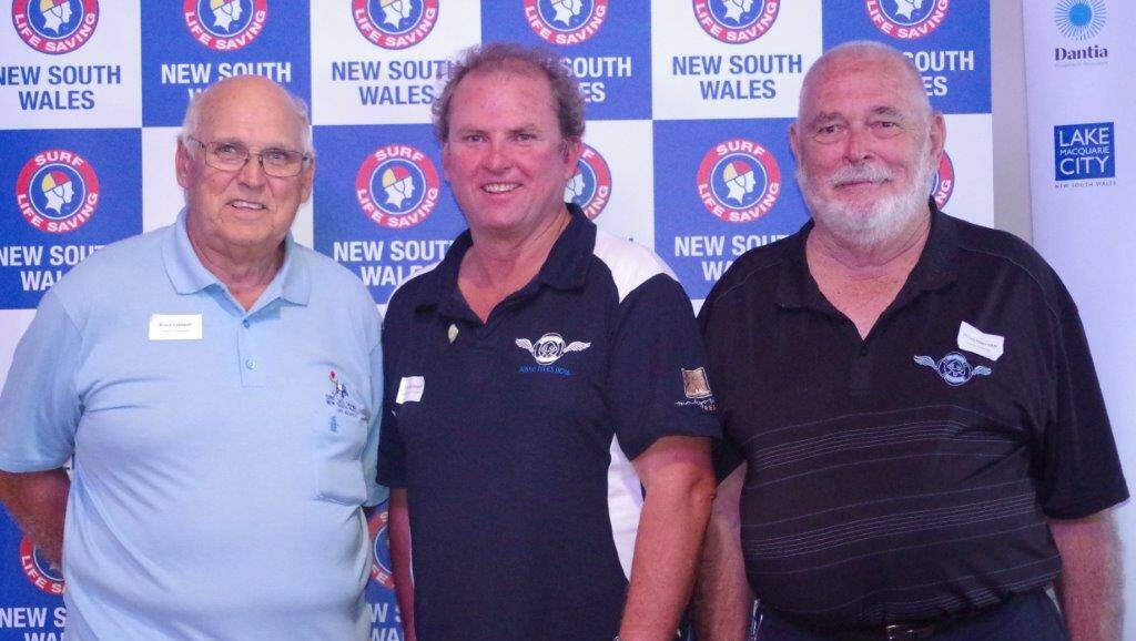 Bruce Caldwell and Tony Hayes OAM presented Rod McDonagh with life membership to NSWSLS.